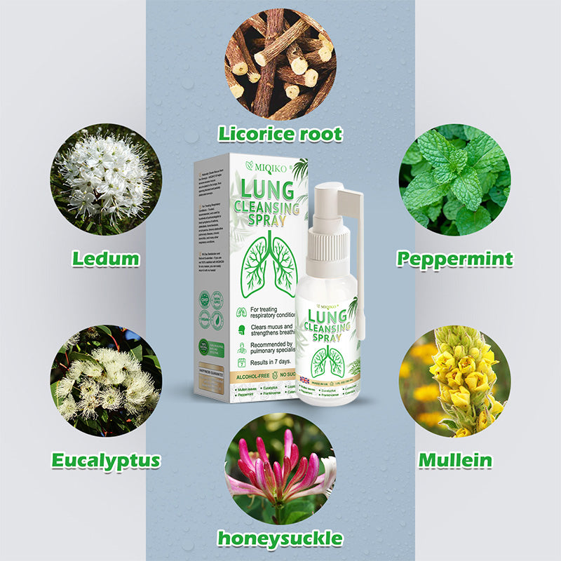 😍🎁MIQIKO® Advanced Lung Cleansing Spray, Clean the lungs ＆ respiratory tract🫁