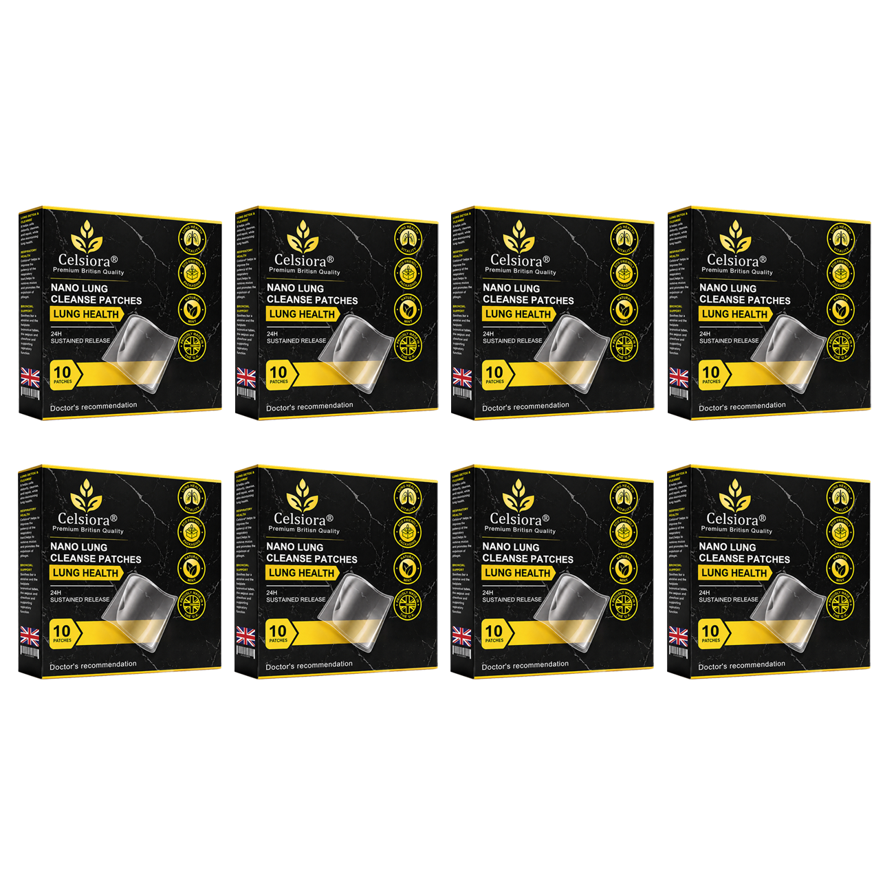 😍💖Celsiora® Nano Lung Cleanse Patches (stubborn mucus, COPD, chest tightness, shortness of breath, persistent cough, pneumonia)