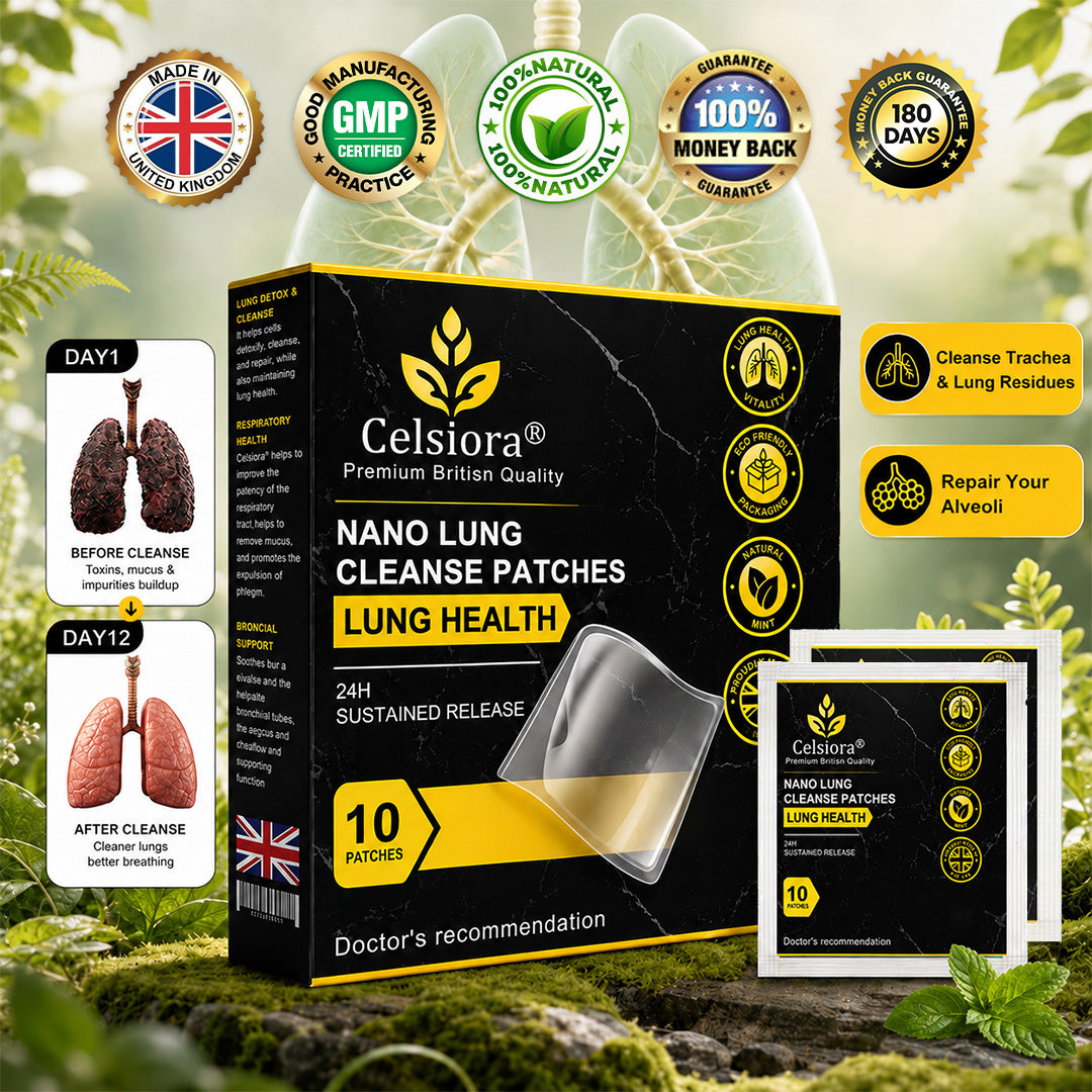 😍💝Celsiora® Nano Lung Cleanse Patches (stubborn mucus, COPD, chest tightness, shortness of breath, persistent cough, pneumonia)