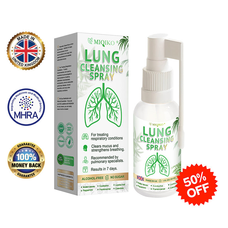 😍🎁MIQIKO® Advanced Lung Cleansing Spray, Clean the lungs ＆ respiratory tract🫁